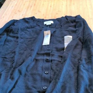 Black long sleeve cardigan